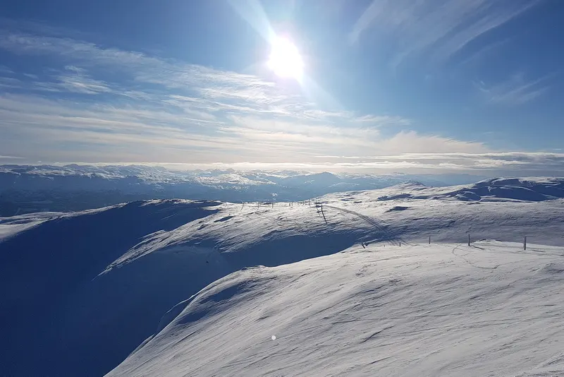 View from Lønahorgi in winter