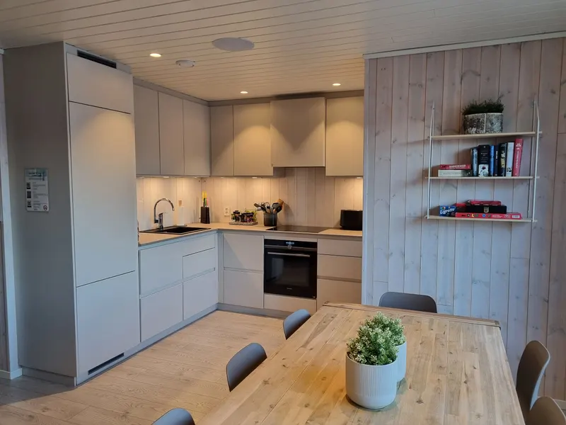 The fully equipped kitchen